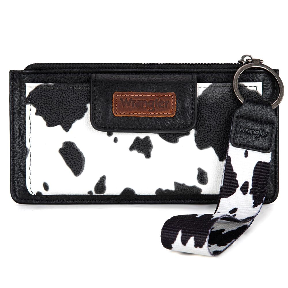 2584 X Wrangler Cow Print Wallet Card Cases & Money Organizers Wristlet